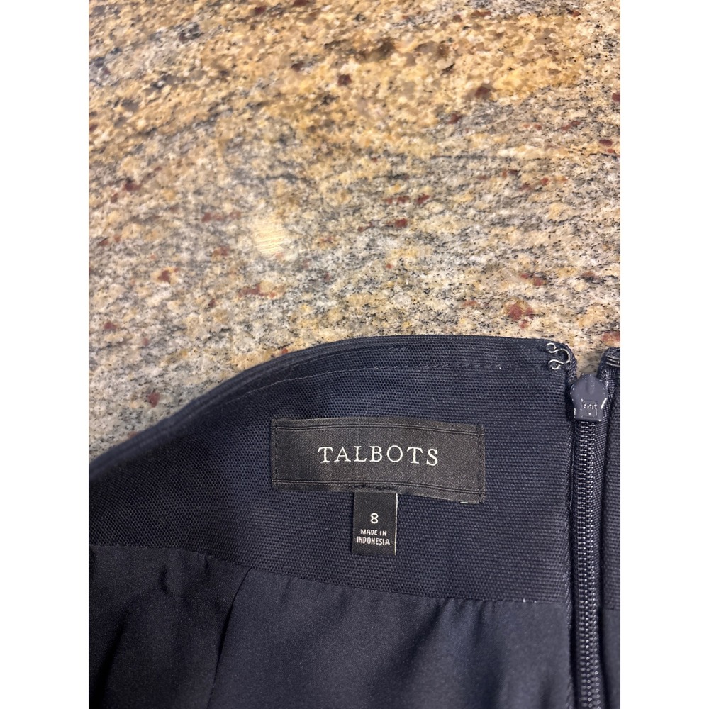 Talbots Womens Navy Blue Nautical Sailboat Mini Skirt Size 8 Red White Coastal - Picture 4 of 7